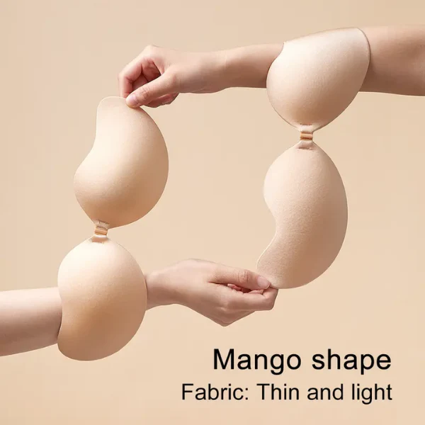 2 Pair Sticky Push-Up Invisible Adhesive Bras with Nipple Covers - Image 3