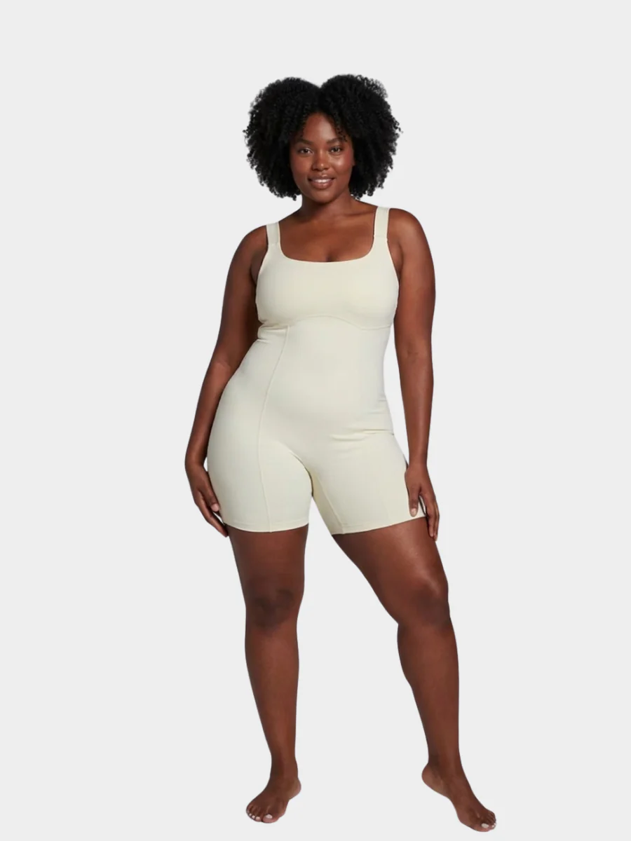 Body-Hugging Square Romper - Image 4