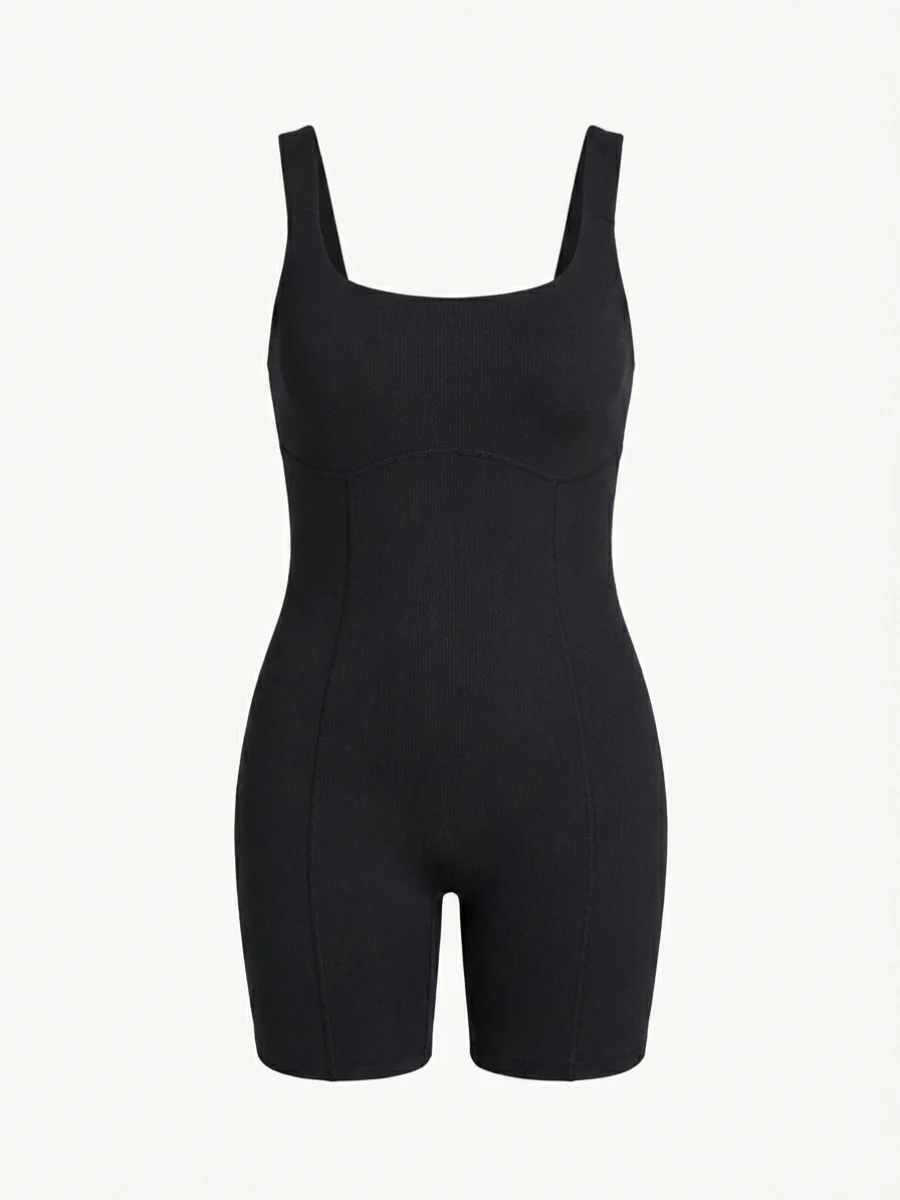 Body-Hugging Square Romper - Image 5
