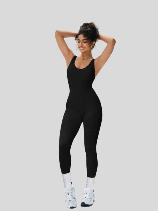 Criss-Cross Yoga Jumpsuit - Image 4