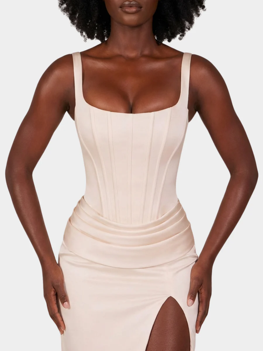 Elegance Waist-Tie Dress - Image 3