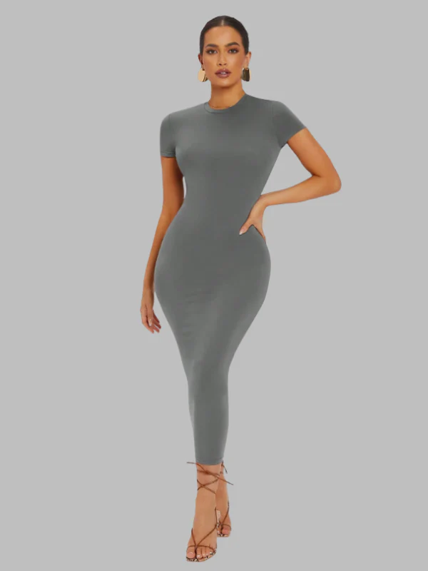 Elegant Bodycon Maxi Dress - Image 3