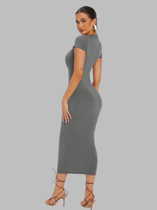 Elegant Bodycon Maxi Dress - Image 4