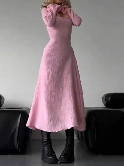 Elegant Tie Waist Maxi Dress - Image 6