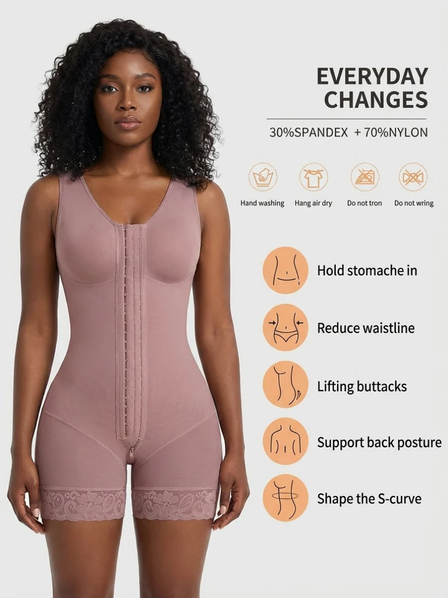 High-compression bra-integrated multi-hook faja - Image 4