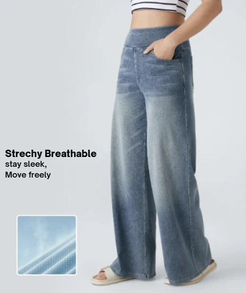 High Waist Wide-Leg Jeans - Image 9