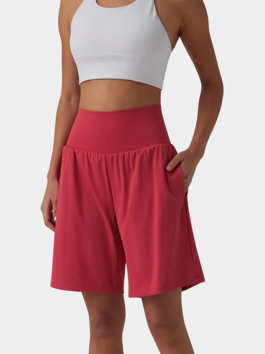 High Waisted Yoga Shorts - Image 2