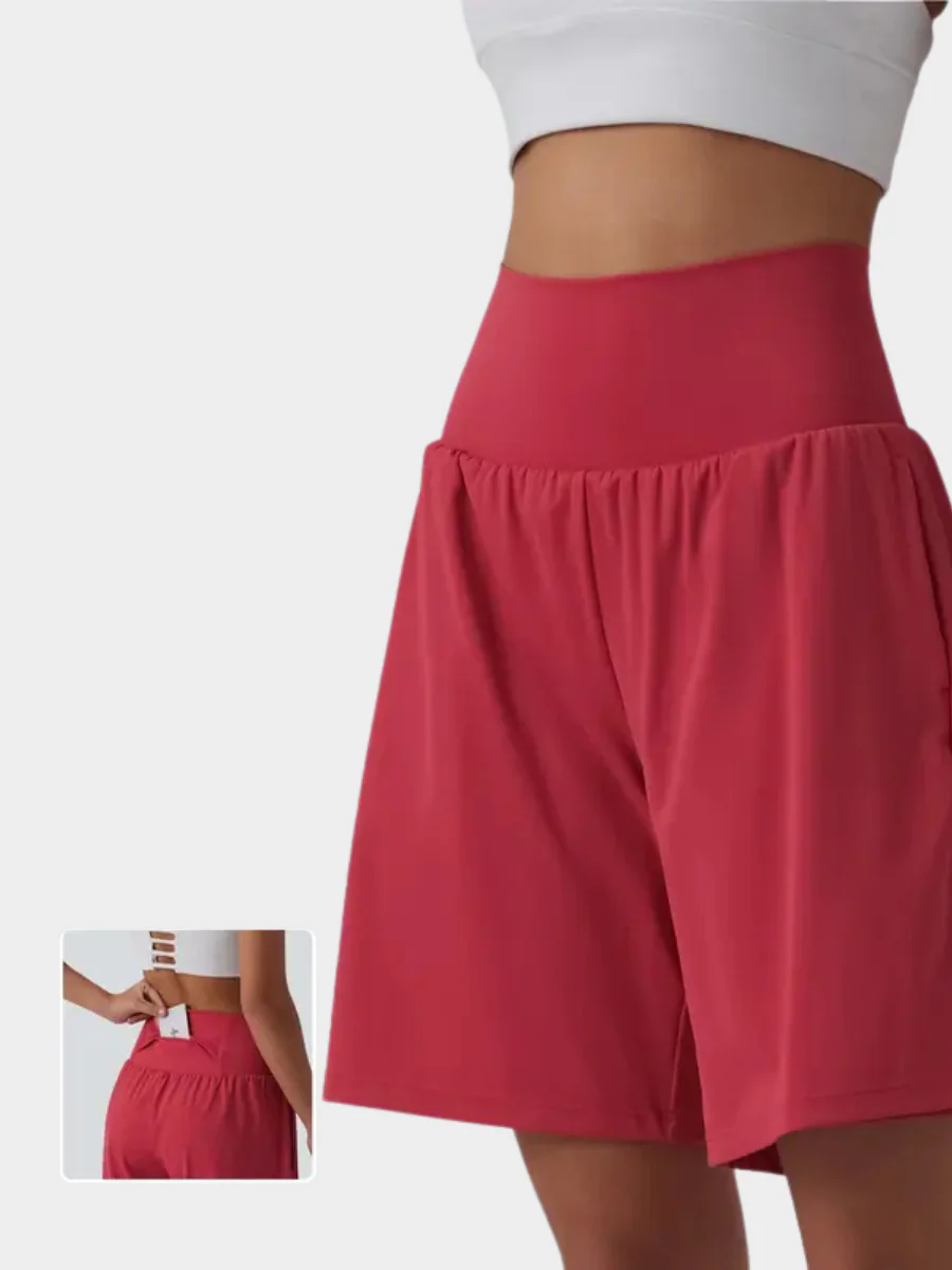 High Waisted Yoga Shorts - Image 3
