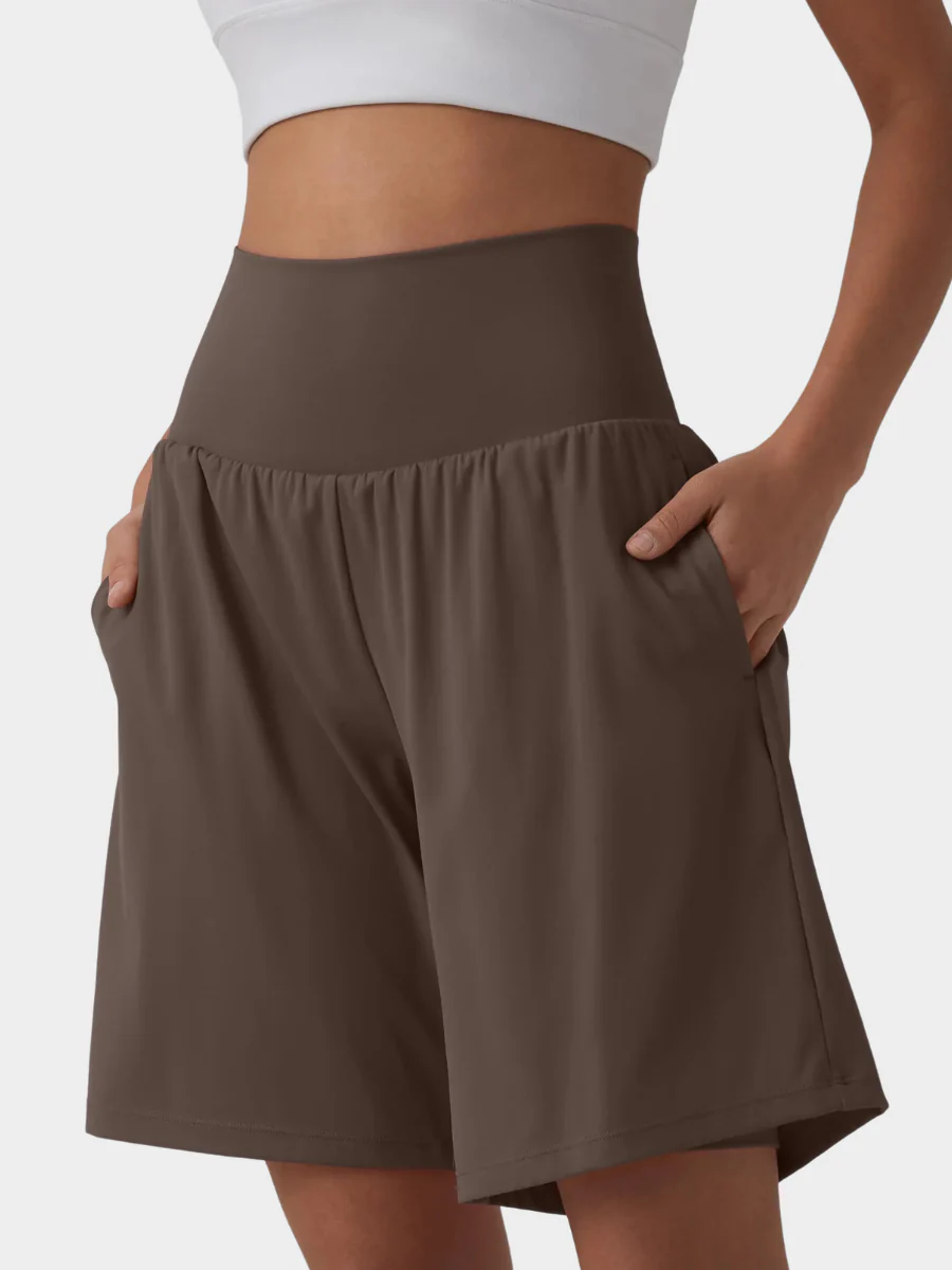 High Waisted Yoga Shorts - Image 5