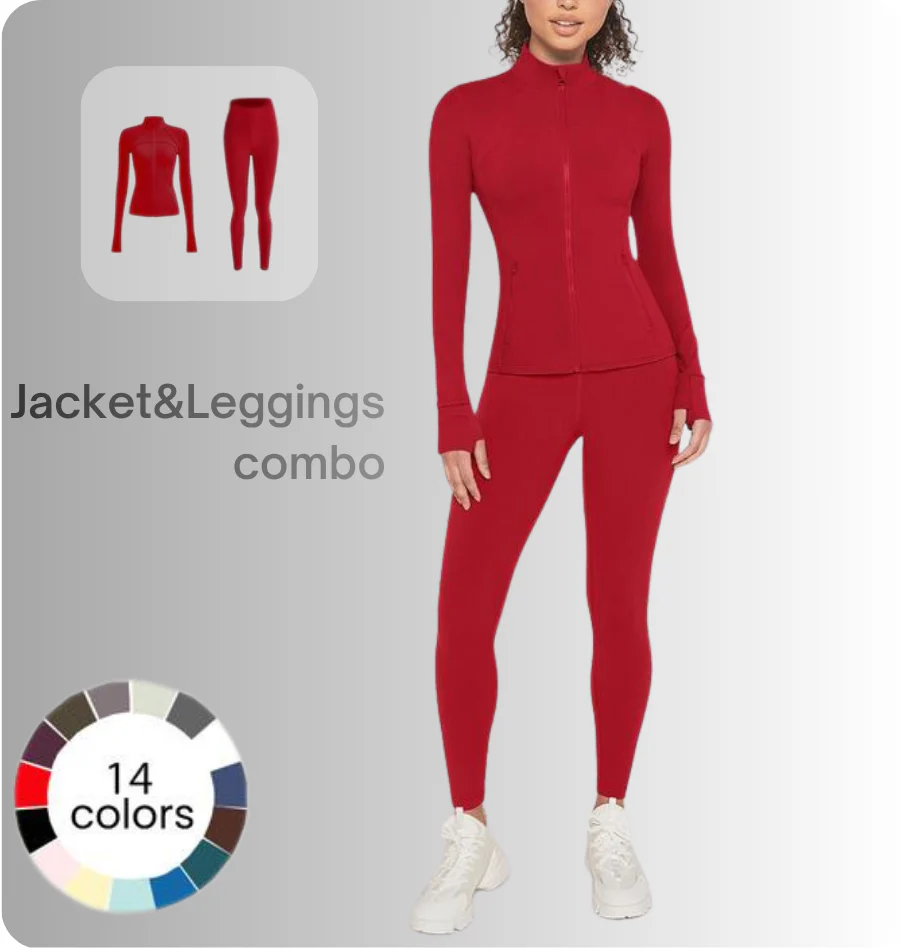 Jacket & Yoga Leggings Set - Image 15