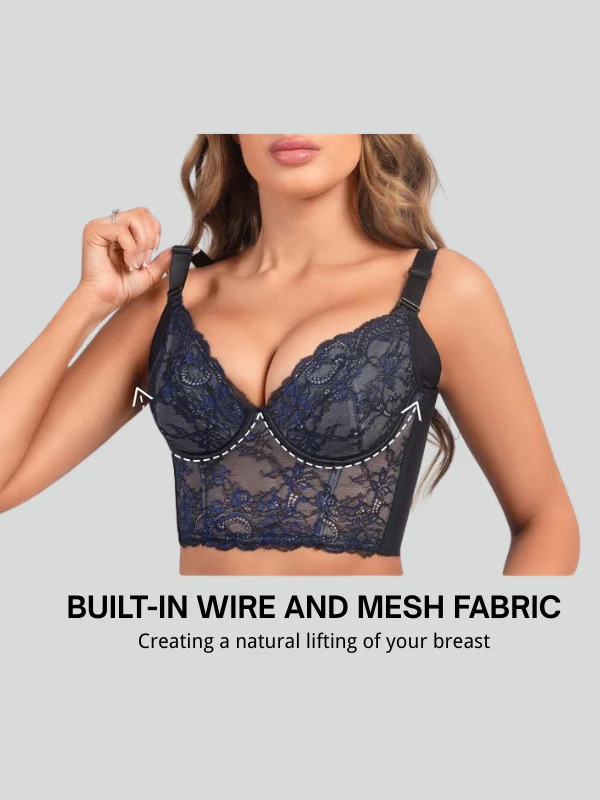 Lace Push-Up Corset Bra Top - Image 3