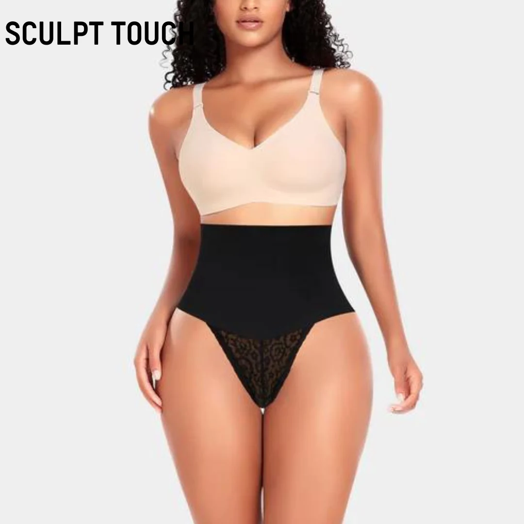 Mid Waist Lace Shapewear Thong - Image 4