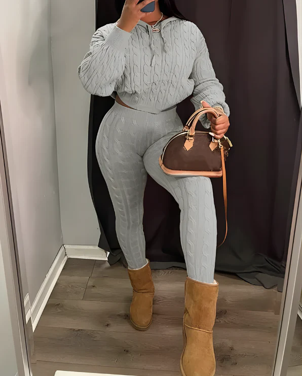 Minimalist Cozy Knit Lounge Set - Image 6