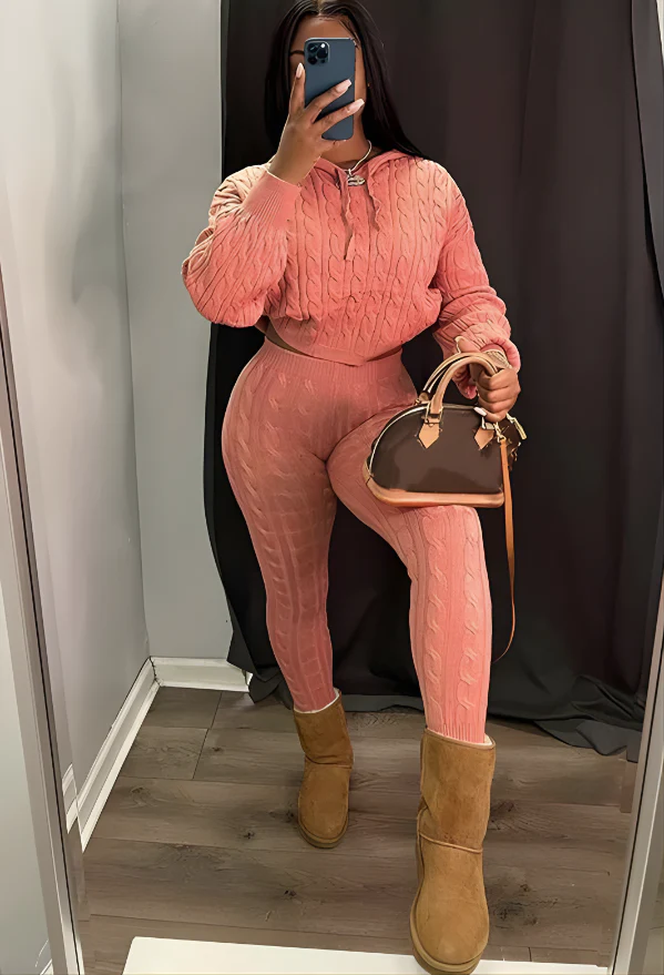 Minimalist Cozy Knit Lounge Set - Image 7