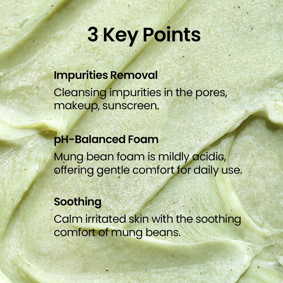 Mung Bean Cleansing Oil & Cleansing Foam & Clay Mask - Image 8