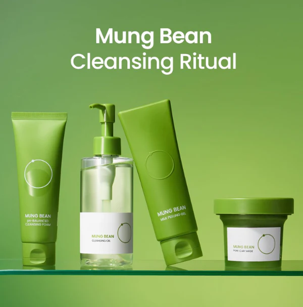 Mung Bean Cleansing Oil & Cleansing Foam & Clay Mask - Image 9