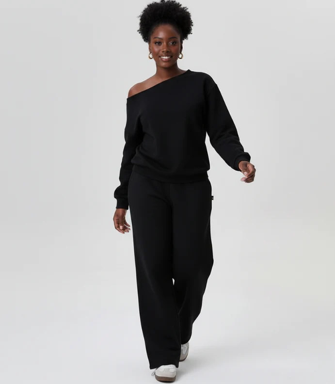 Off-Shoulder Casual Sweatshirt - Image 2