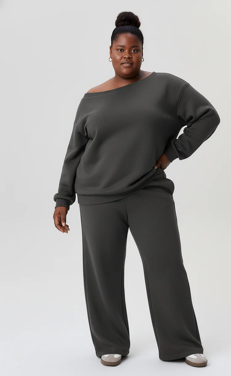 Off-Shoulder Casual Sweatshirt - Image 5