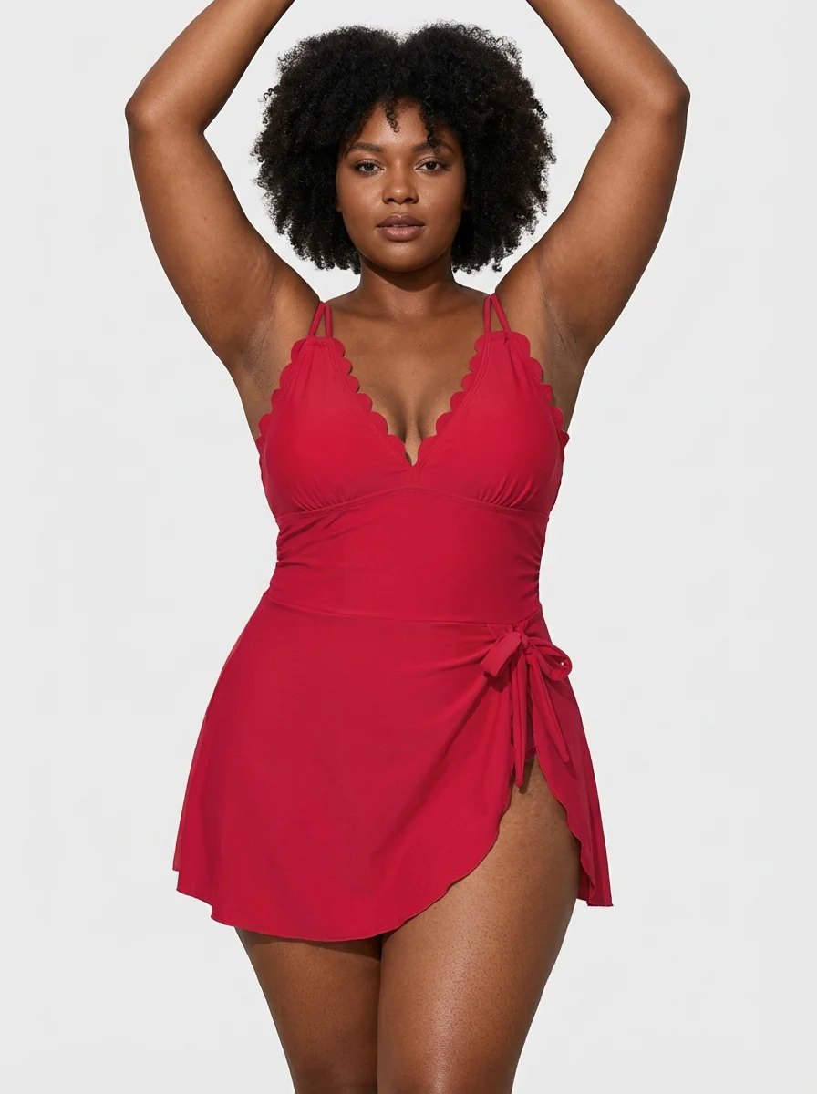 One-Piece Swimdress - Image 4
