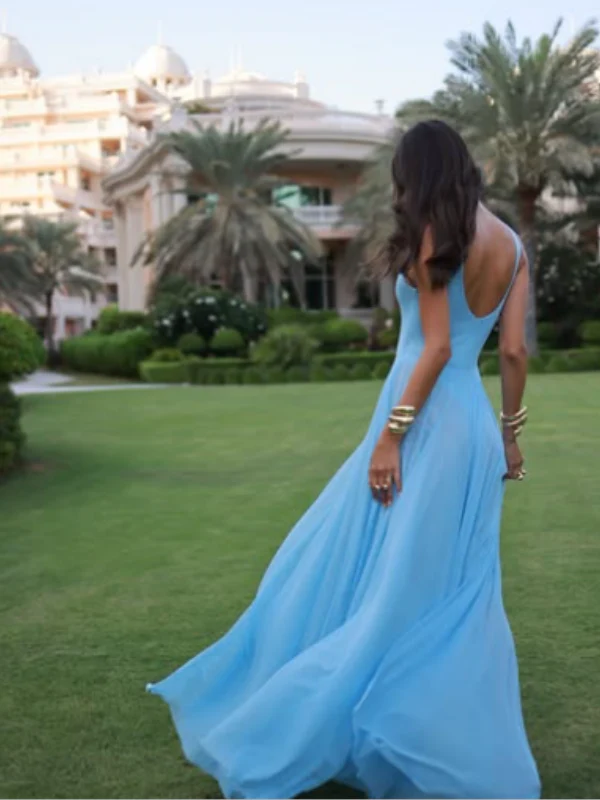 Sheer Mesh V-Neck Dress - Image 14