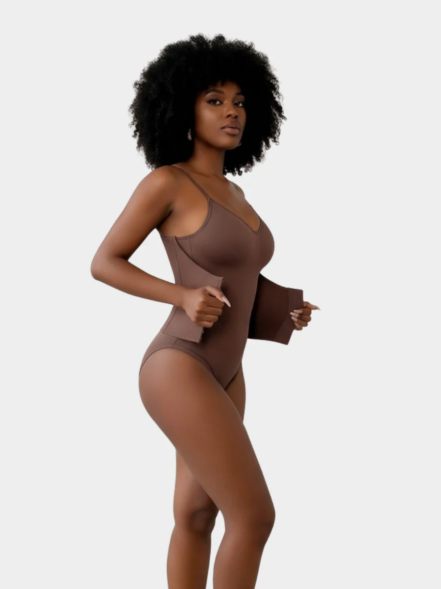 Slim Fit V Neck Shaper Bodysuit