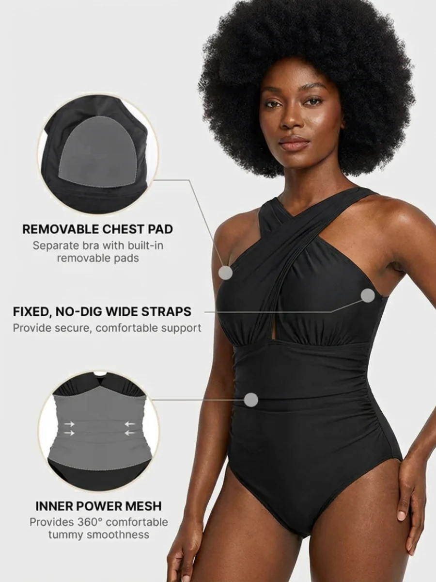 Smart Sculpt Plunge Cutout Swimsuit - Image 10