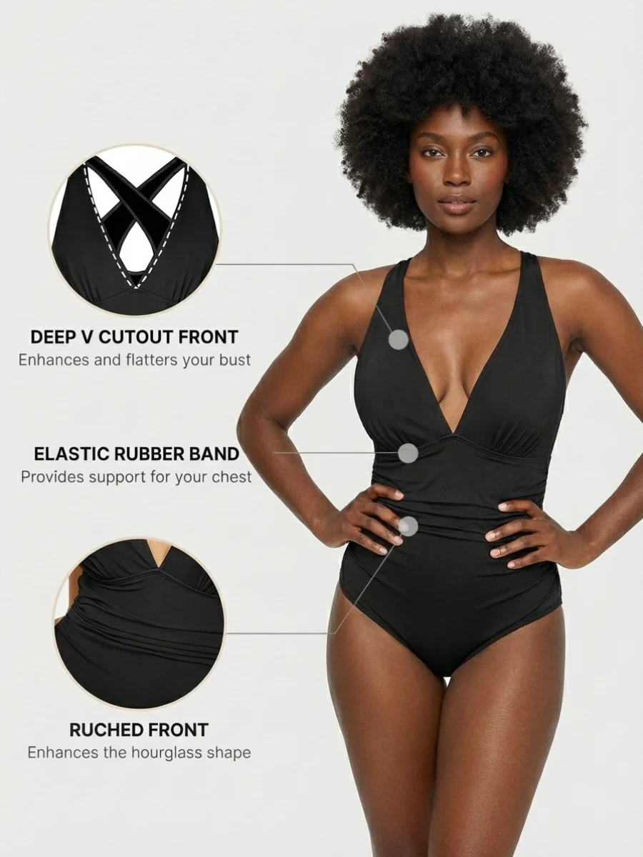 Smart Sculpt Plunge Cutout Swimsuit - Image 11