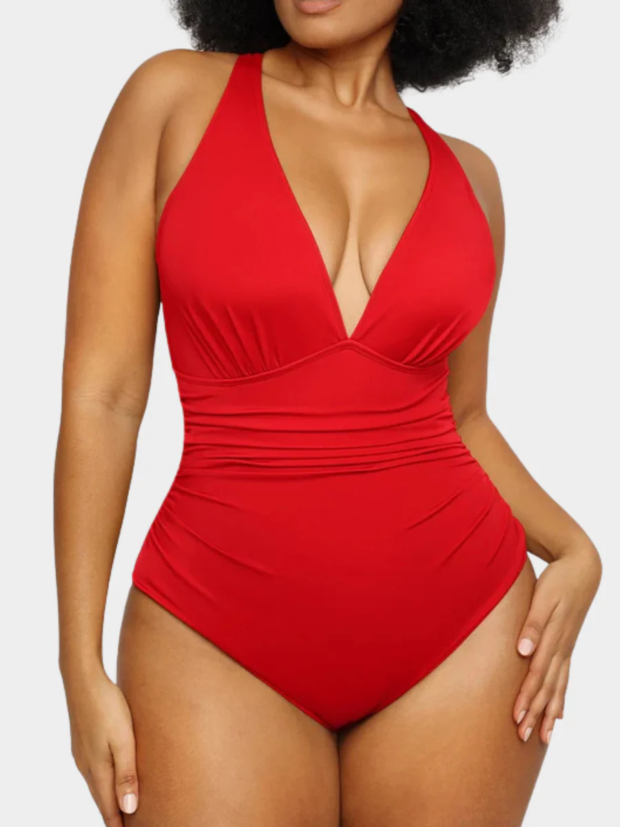 Smart Sculpt Plunge Cutout Swimsuit - Image 6