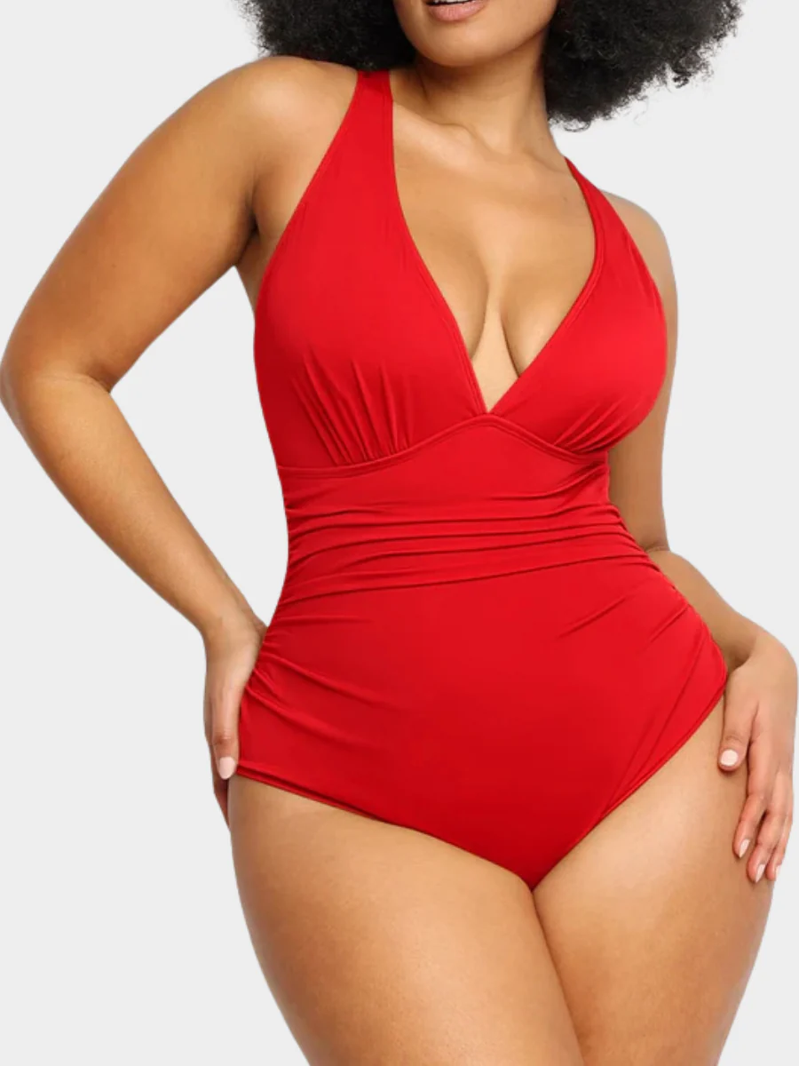 Smart Sculpt Plunge Cutout Swimsuit - Image 7