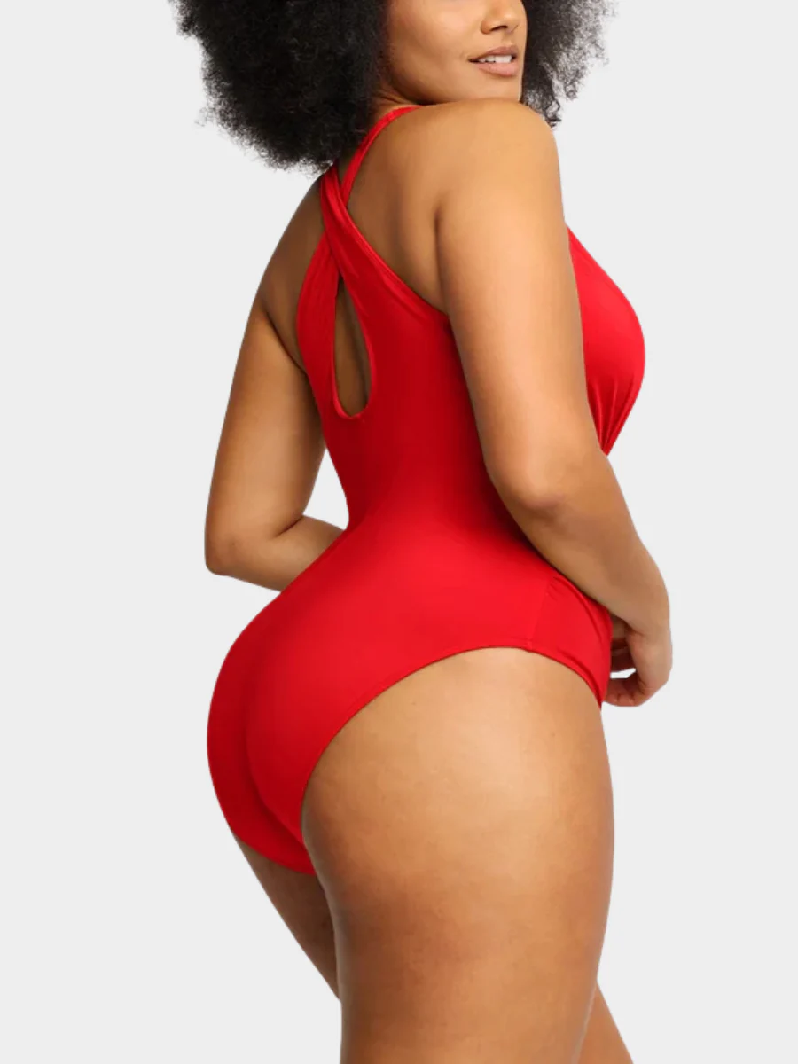 Smart Sculpt Plunge Cutout Swimsuit - Image 8