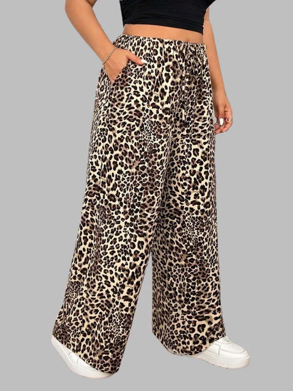 Soft Stretch Leopard Pants - Image 6