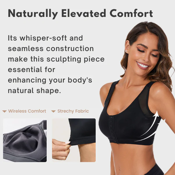 Soft X-shaped Back Posture Bra - Image 4