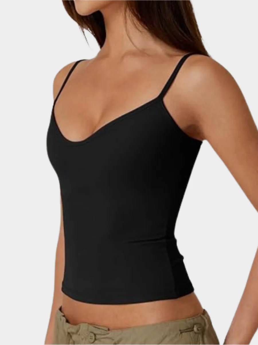 Spaghetti Strap V Neck Sleeveless Camisole - Image 4