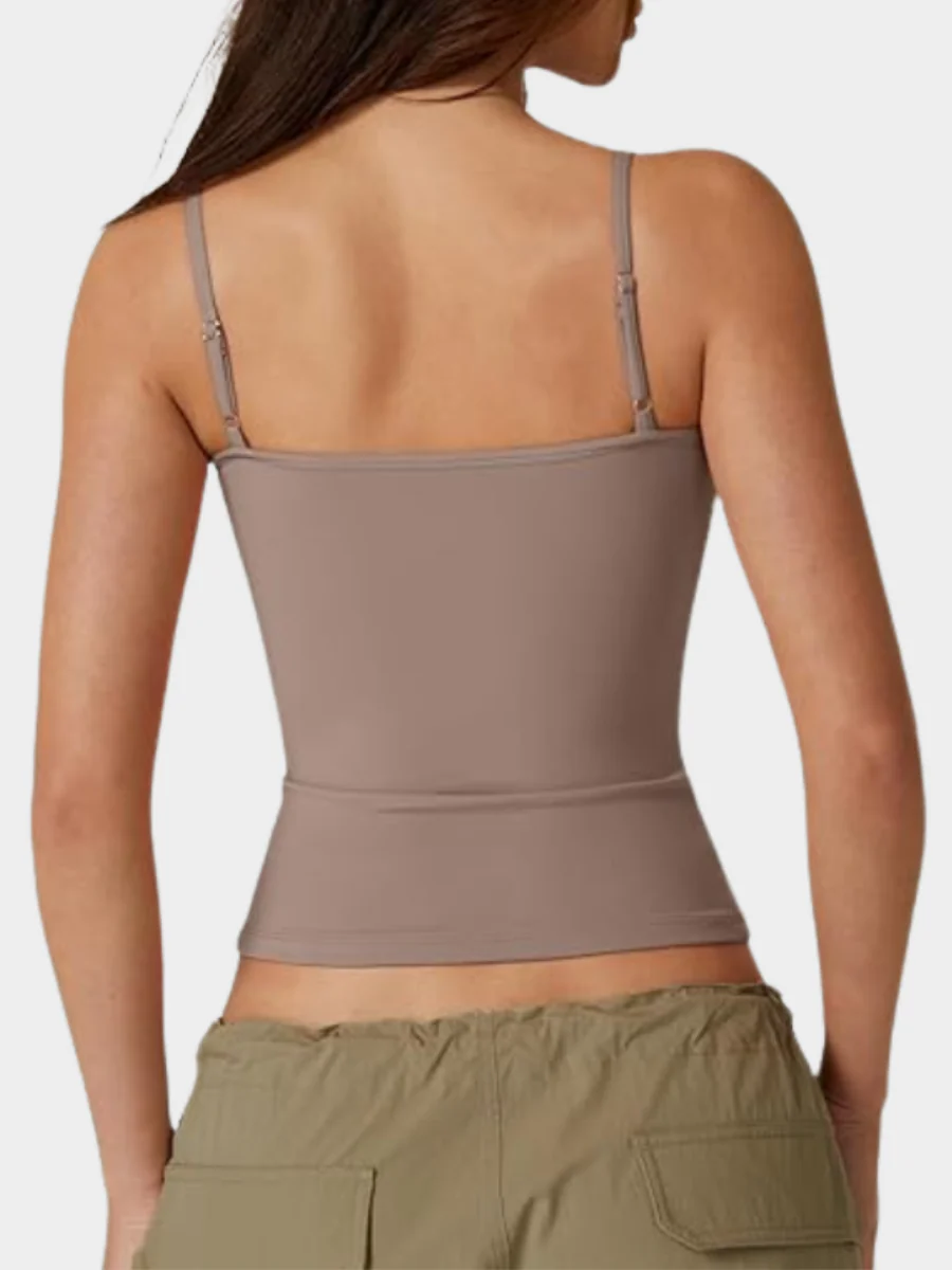 Spaghetti Strap V Neck Sleeveless Camisole - Image 5