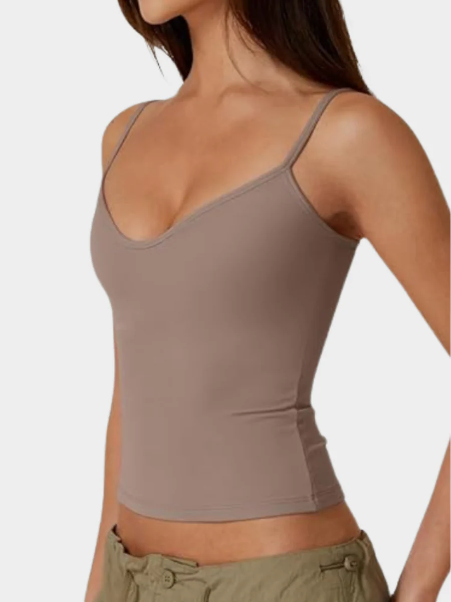 Spaghetti Strap V Neck Sleeveless Camisole - Image 6