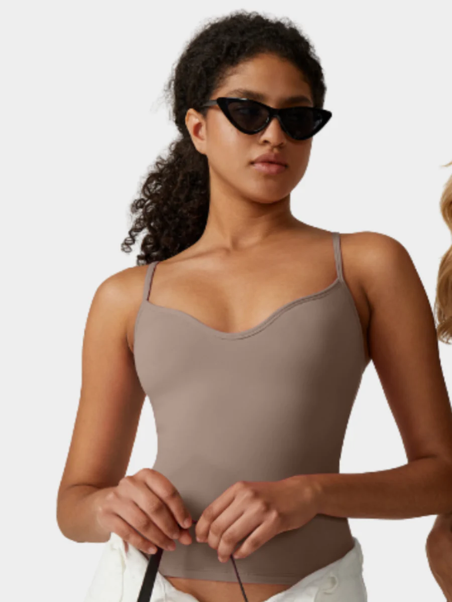 Spaghetti Strap V Neck Sleeveless Camisole - Image 7
