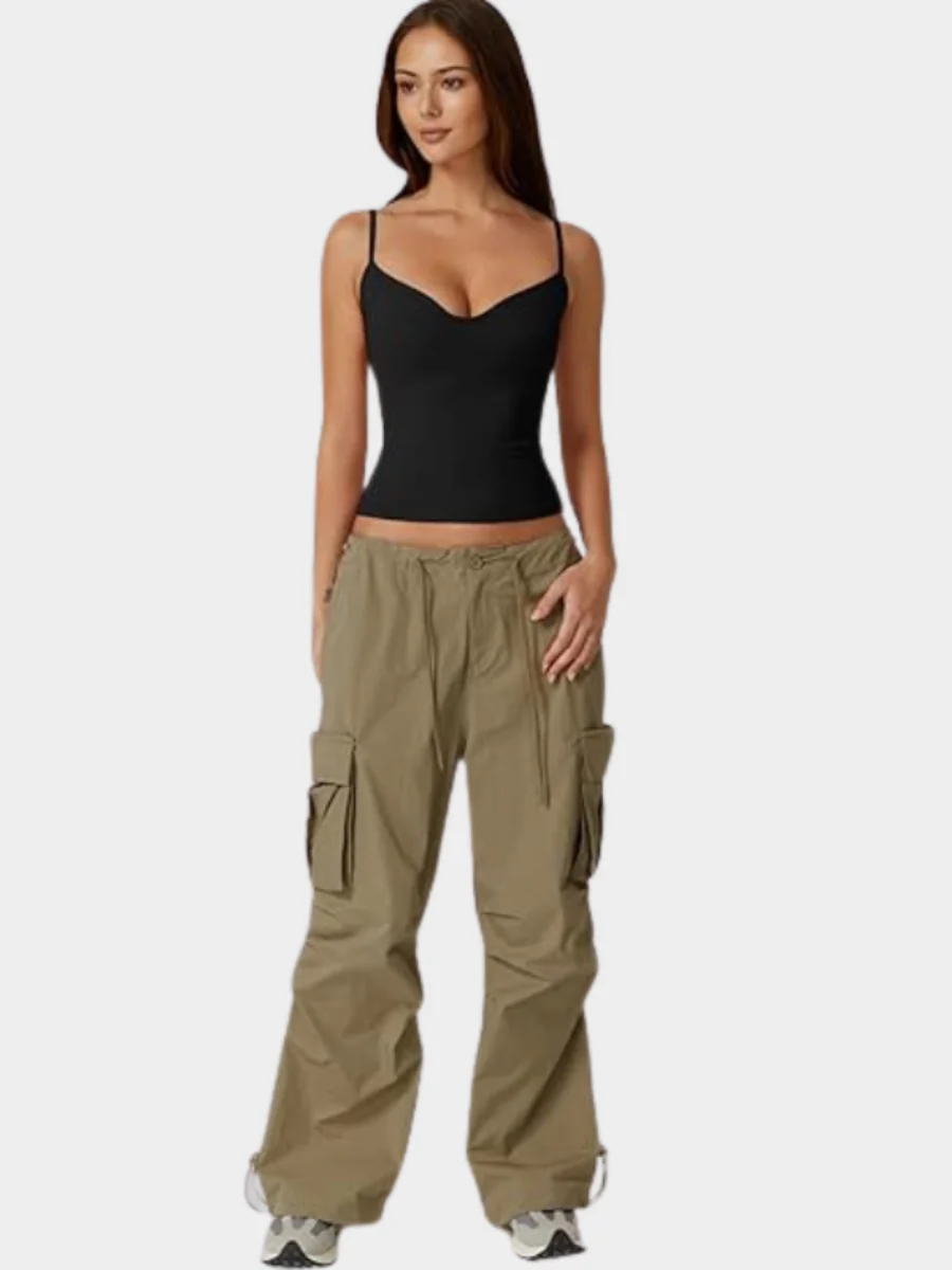 Spaghetti Strap V Neck Sleeveless Camisole - Image 9