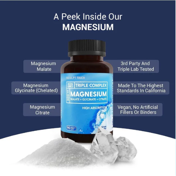 Triple Magnesium Complex (Glycinate, Malate, Citrate) - Image 3