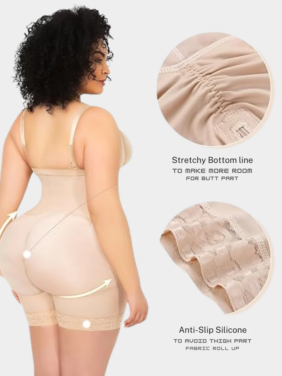Tummy Compression Bodysuit Shaper With Butt Lifter Faja - Image 6