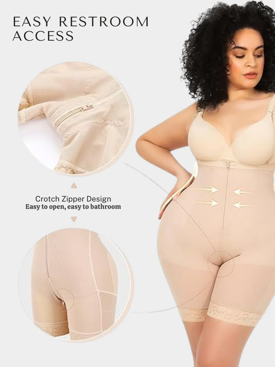Tummy Compression Bodysuit Shaper With Butt Lifter Faja - Image 7