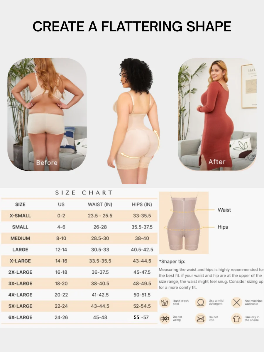 Tummy Compression Bodysuit Shaper With Butt Lifter Faja - Image 8