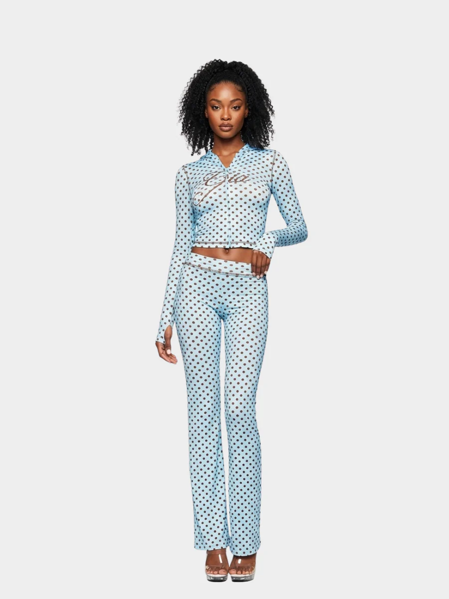 Two-Piece Colorblock Zip Up Set - Image 3