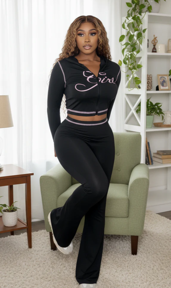 Two-Piece Colorblock Zip Up Set - Image 4