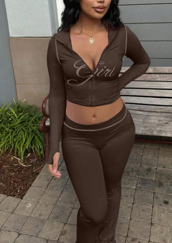 Two-Piece Colorblock Zip Up Set - Image 5