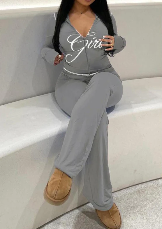 Two-Piece Colorblock Zip Up Set - Image 6