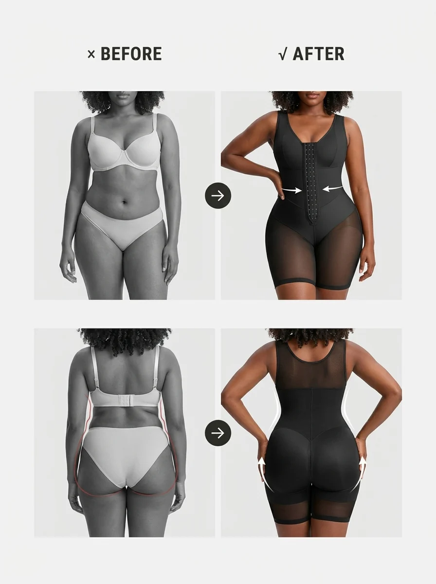 V-Curve Snatching Bodysuit - Image 8
