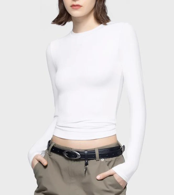 Women's Slim Fit Long Sleeve Compression Tee - Image 5