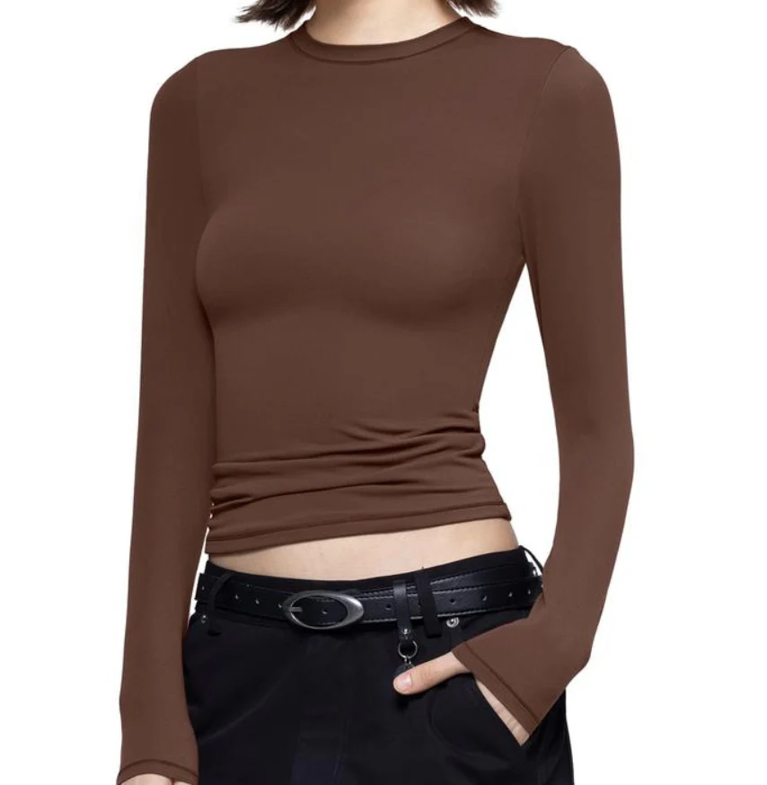 Women's Slim Fit Long Sleeve Compression Tee - Image 7