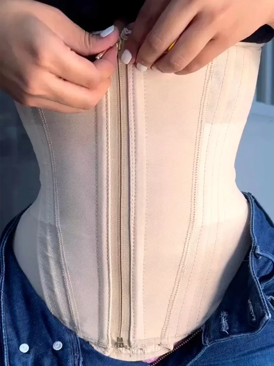 Zip & Breasted Body Shaper Tank Top - Image 5